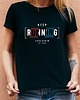 t-shirt damskie Koszulka damska organiczna Keep runing