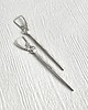 kolczyki srebrne Srebrne kolczyki patyczki nowoczesne designerskie