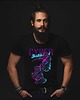 t-shirty męskie Koszulka organiczna z nadrukiem Cyber skateboard