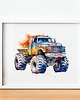 obrazy i plakaty do pokoju dziecięcego Plakat Monster Truck P192