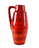 wazony Wazon ceramiczny czerwony, niemiecki design, lata 60, produkcja: West Germany