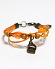 bransoletki na sznurku Bransoletka - Gramofon - sznureczki, pomarańczowa