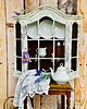 meble - inne Wisząca witryna shabby chic, styl prowansalski, oszklona