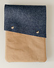 etui na laptopa Marmollada - etui filcowe MACBOOK 13" indygo + B