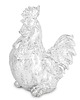 ozdoby wielkanocne Dekoracja - kogut 19x10x16 cm  srebrny POLLAME-2