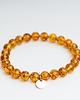 bransoletki z kamieni naturalnych Bransoletka personalizowana bursztyn koniakowy
