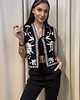 kamizelki damskie Kamizelka wiązana Nero Bianco