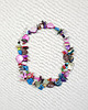 korale Kolorowy naszyjnik z masą perłową i kamieniami naturalnymi - 7269
