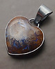 wisiory Boulder opal heart