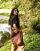 torby XXL Kasztanowa torba hobo w stylu boho / vegan