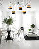 lampy wiszące Lampa wisząca pająk do salonu z kloszami WAIKIKI W5 DUAL