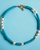 kolie LIMITOWANY naszyjnik : kolekcja summer ocean : PERŁY & LAWA turkusowa