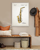 plakaty Saksofon - patent - plakat 50x70 cm