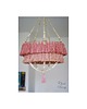 lampy wiszące Boho Lampa Abażur z Chwostami-Katja Brudny róż