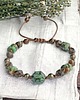 bransoletki z kamieni naturalnych Amulet - ZIEMIA - vol. IV :: turkus afrykański, jaspis, piryt