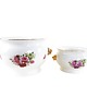 miski i misy Para ceramicznych waz dekoracyjnych z uchwytami w stylu Art Deco