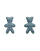 kolczyki z masy plastycznej Kolczyki Granite teddy