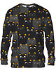 bluza bez kaptura damska Bluza Bez Kaptura Damska DR.CROW Cats Orange