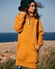 bluza z kapturem damska Bluza Luzak Musztardowy