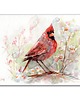 grafiki i ilustracje Akwarela ręcznie malowana "Ptak kardynał"