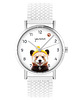 zegarki unisex Zegarek - Panda - silikonowy, biały