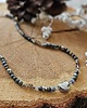 chokery Choker z dumortierytem, labradorytem i kwarcem dymnym