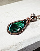 wisiory Wisiorek z malachitem   m281