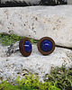 spinki do mankietów Drewniane spinki do mankietów koszuli Lapis lazuli