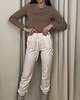 spodnie dresowe damskie Bawełniane spodnie dresowe Beige