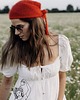 ubrania różne Chusta apaszka  Febe Ręcznie robiona  Red