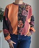 bluza bez kaptura damska Bluza patchwork - Copper Bloom - One of a kind - oversize