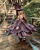 sukienki dla dziewczynki Sukienka  dresowa Hiszpanka Brown
