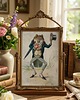 grafiki i ilustracje Pan żaba ilustracja vintage, obrazek do pokoju dziecka,