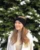 opaski do włosów Opaska wełniana handmade czarna 100% wełna