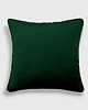 poduszki gładkie Ciemnozielona velvetowa poduszka z lamówką 45x45 Essence butelkowa zieleń