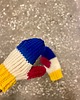 rękawiczki damskie Rękawiczki jednopalczaste z wełny merino multikolor