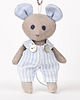 misie i maskotki Mysz Darek lniany brelok XS maskotka lala