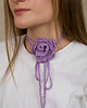 Akcesoria pozostałe Róża na szyję fioletowa
