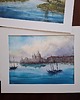 obrazy Obraz akwarelowy "Wenecja III/2026" oprawiony w passe-partout 40x50 cm
