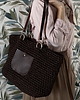 torby na ramię Shopperka Craftbags z lekkiego sznurka - czekoladowa z kieszonką