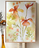 obrazy Akwarela Kwiaty oryginalny obraz A5 21x15 cm