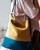 torby na ramię Miodowo-turkusowa boho bag