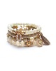bransoletki z kamieni naturalnych Beige vol. 10 /06-10-24/ set