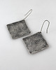 kolczyki wire wrapping Kamień - duże srebrne kolczyki lub klipsy