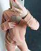 komplety damskie DRES BAWEŁNIANY SERCE I267 KAMEL