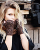 rękawiczki damskie Crystal gloves /  brown melange kashmere