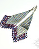 kolczyki szklane Ceath, "indiańskie" kolczyki, beading