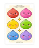 naklejki dla dzieci Naklejki Ścienne Pierożki Squishy Dumplings Kolorowe 6 szt