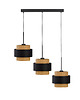 lampy wiszące 3-punktowa lampa wisząca nad stół w stylu boho BORNEO BOHO