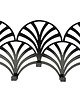 wieszaki Wieszak ścienny Geometryczny Art deco metalowy czarny